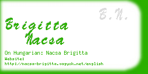 brigitta nacsa business card